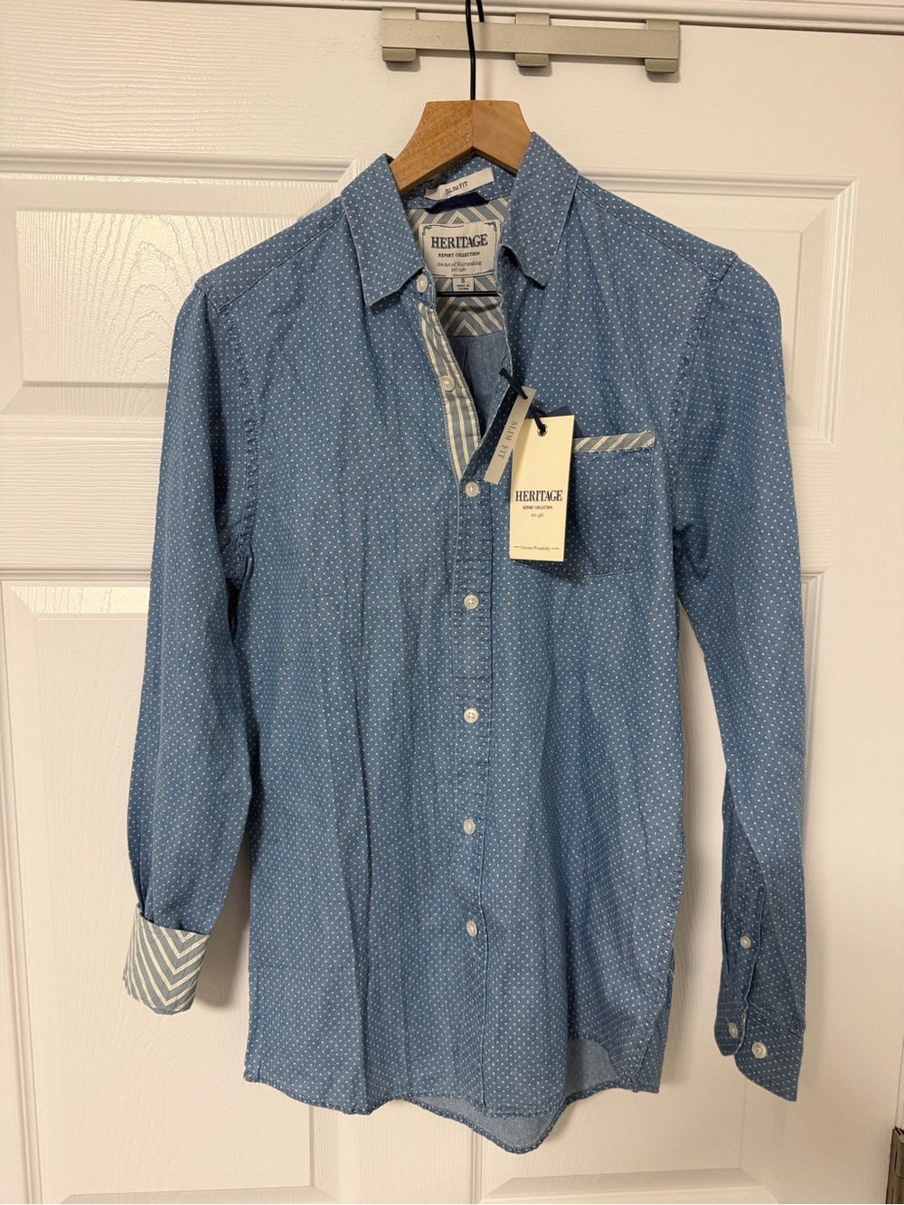 Heritage Light Blue Microdot Button-Up Shirt